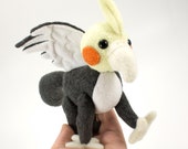 Cockatiel Gryphon Jointed Plush Toy Stuffed Animal Poseable