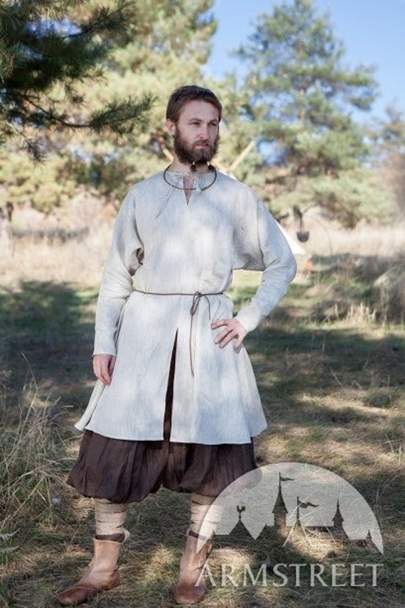 Men's Undertunic Viking Shirt Medieval Linen Undertunic