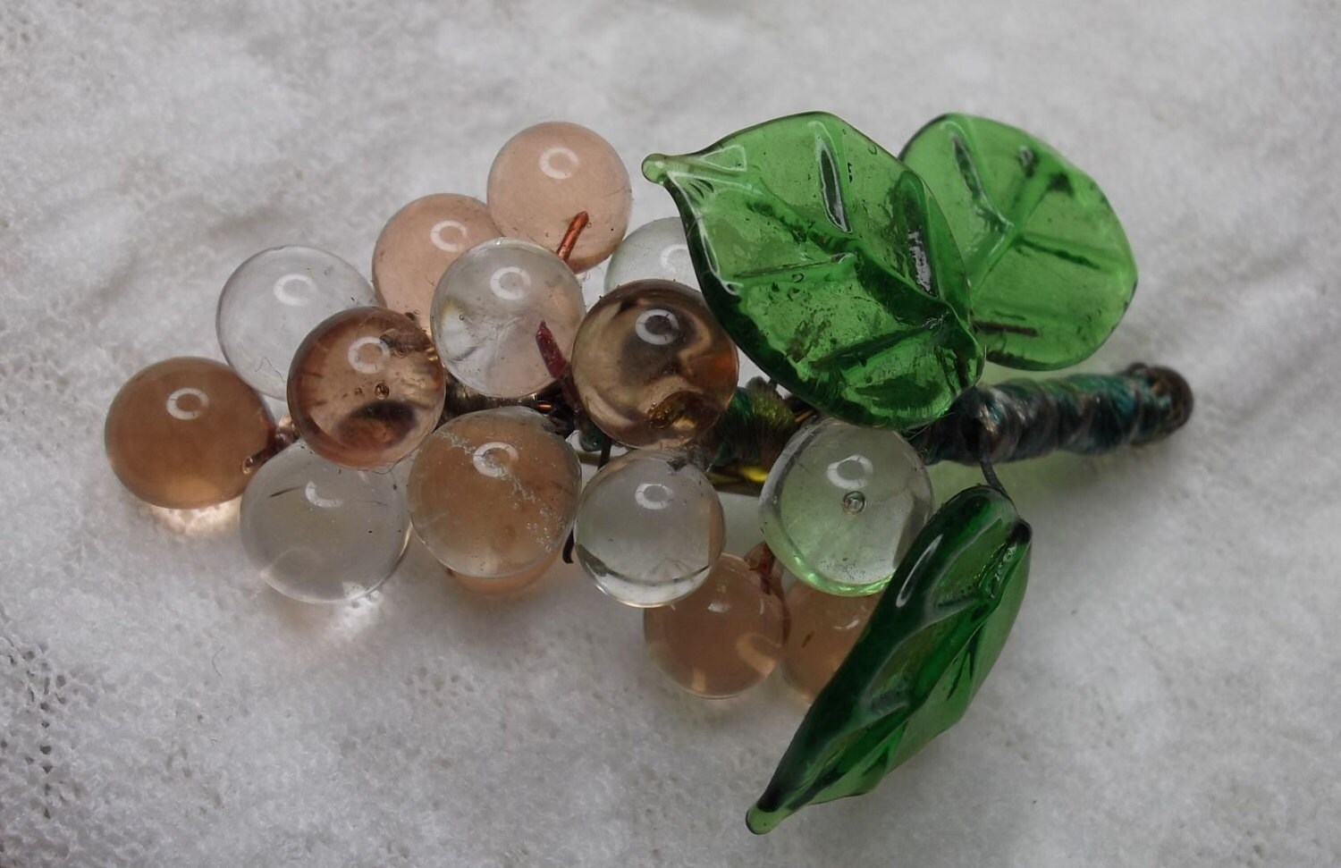 delicious glass grape cluster brooch delicious glass grape cluster brooch