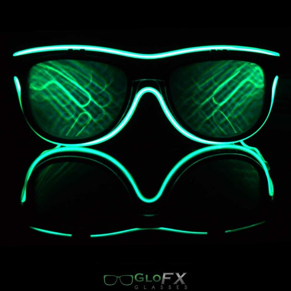 Double Diffraction Glasses Luminescence LED Glasses Party