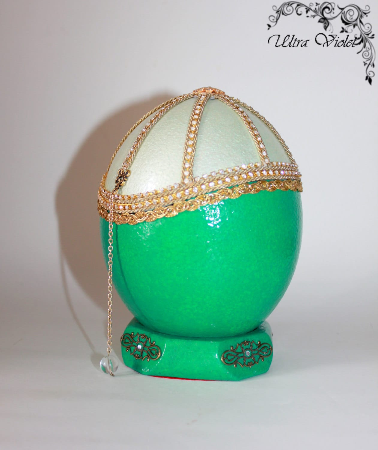 Ostrich egg box jewelry box ostrich egg egg