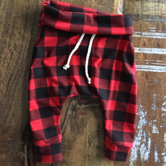 kids red joggers