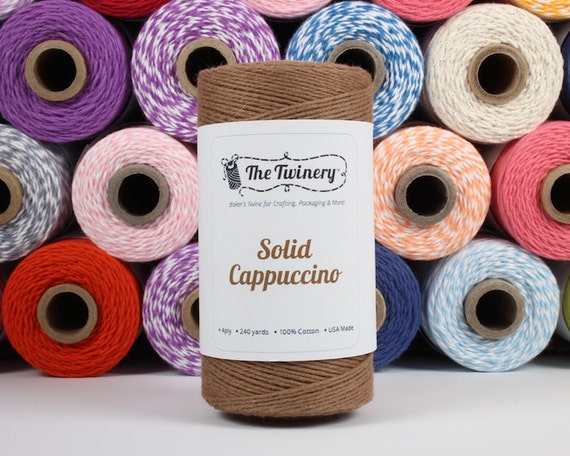 240 Yards of Solid Cappuccino Brown Baker's Twine - Packaging Gift Wrap Craft Party Supplies Il_570xn