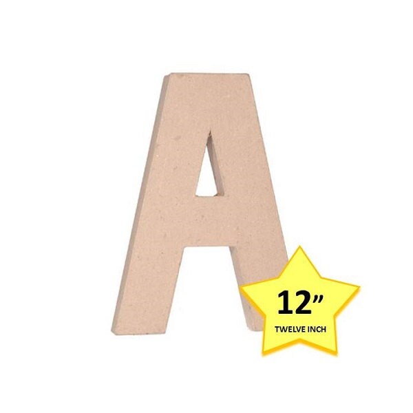 Paper Mache Cardboard Letters 12 Inch Letter A Paper Craft