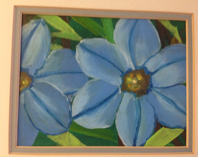 Star Flowers done in Oils