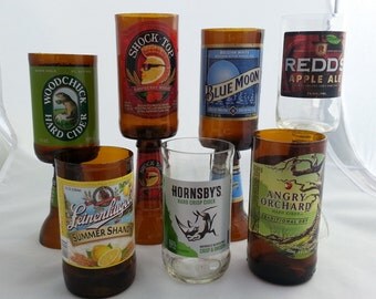 Scented Beer Bottle Candles with Pedestal (Hard Cider Beer and Fruit Beers)