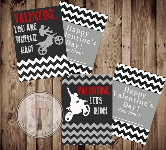 Items similar to Moto-Tine, MotoX Valentines INSTANT DOWNLOAD ...