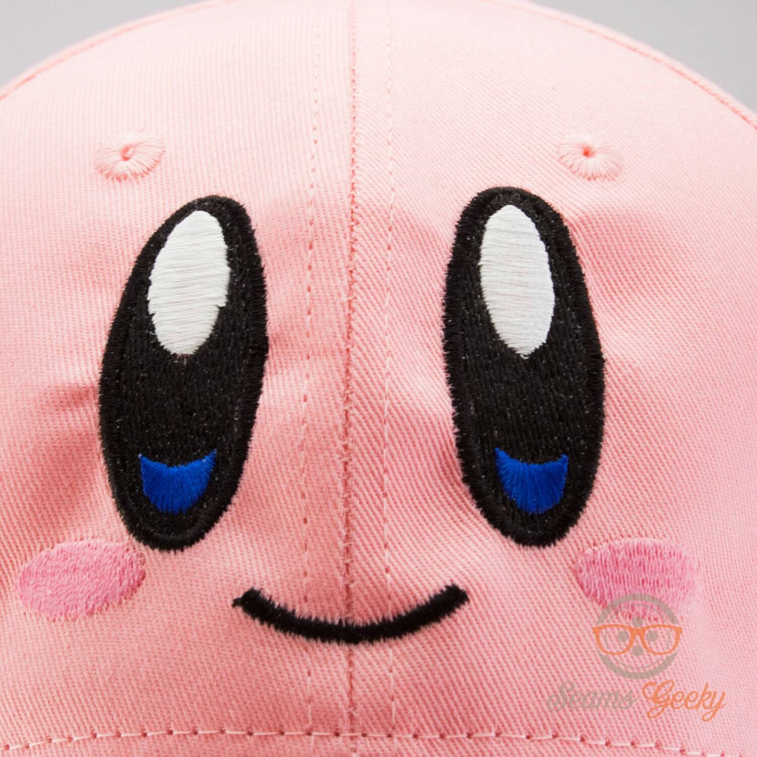 Kirby Inspired Embroidered Baseball Hat or Cap Adjustable