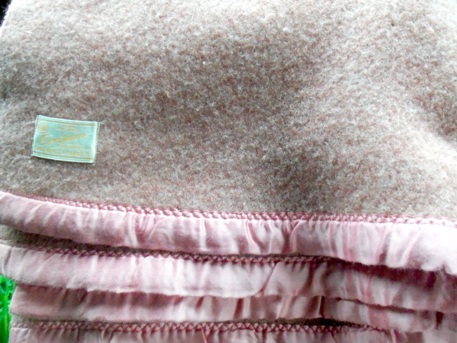 Orrspun Wool Blanket Full Size Wool Blanket Thick Heavy