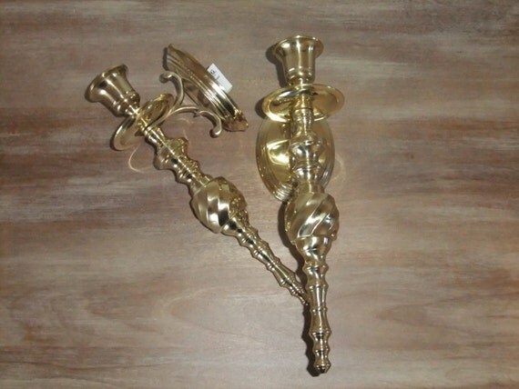 Brass Candle holders Wall Sconce Hanging Taper candleholders