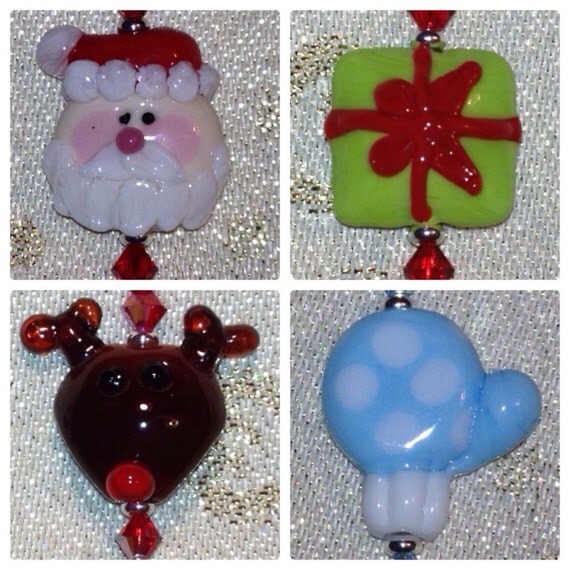 Holiday Pendants by JujeesJewells on Etsy