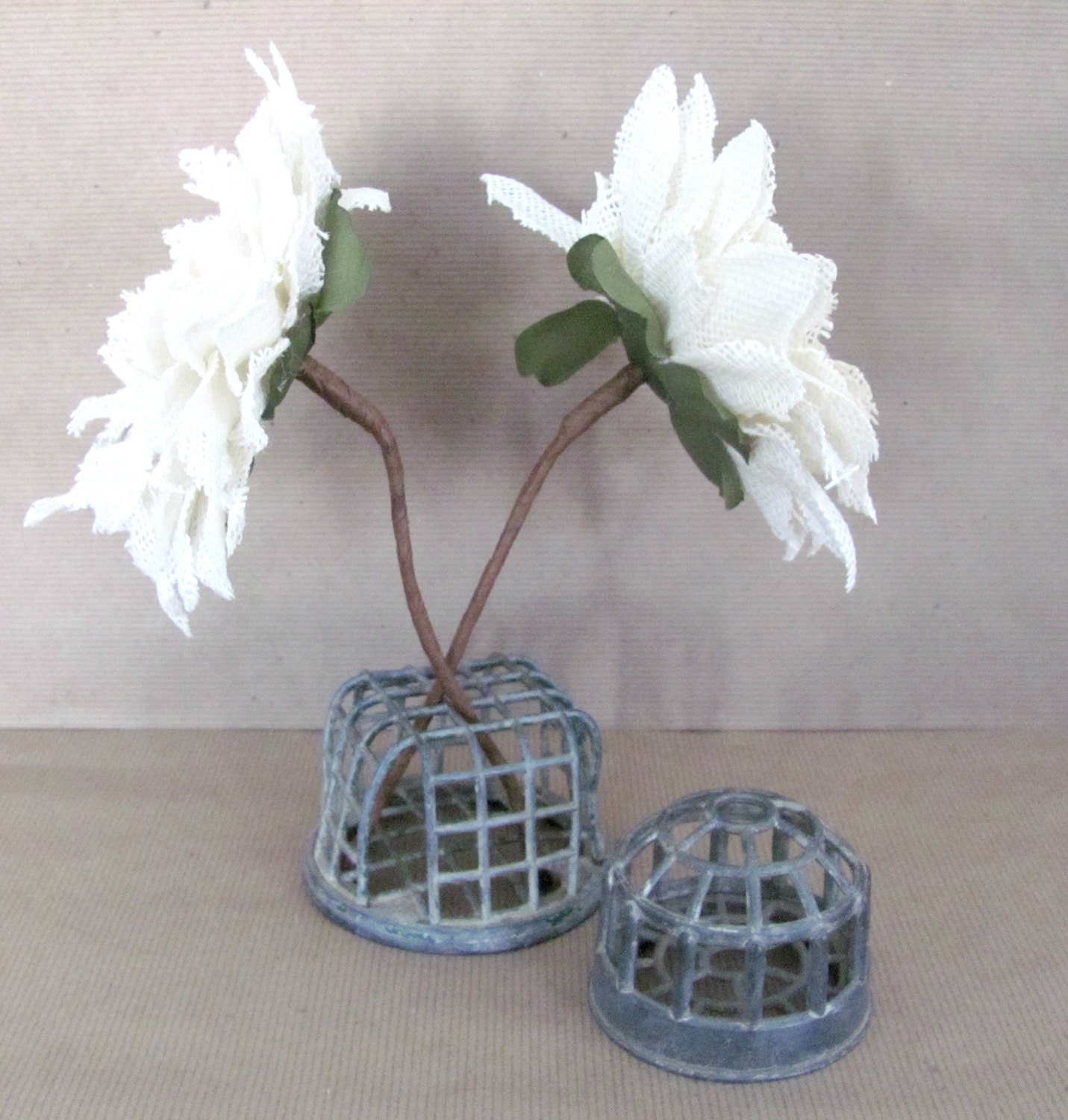 vintage flower frogs rustic metal flower by thirstyowlvintage vintage flower frogs rustic metal flower by thirstyowlvintage