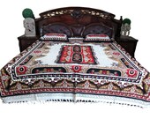 Vintage Bedspreads India Inspired Bedding Unique Designs Cotton Bed Spread coverlet 3pc