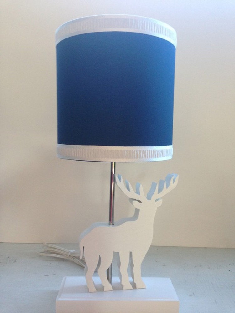 Handmade Deer Lamp Base Handmade Wooden Animal by PerrelleDesigns