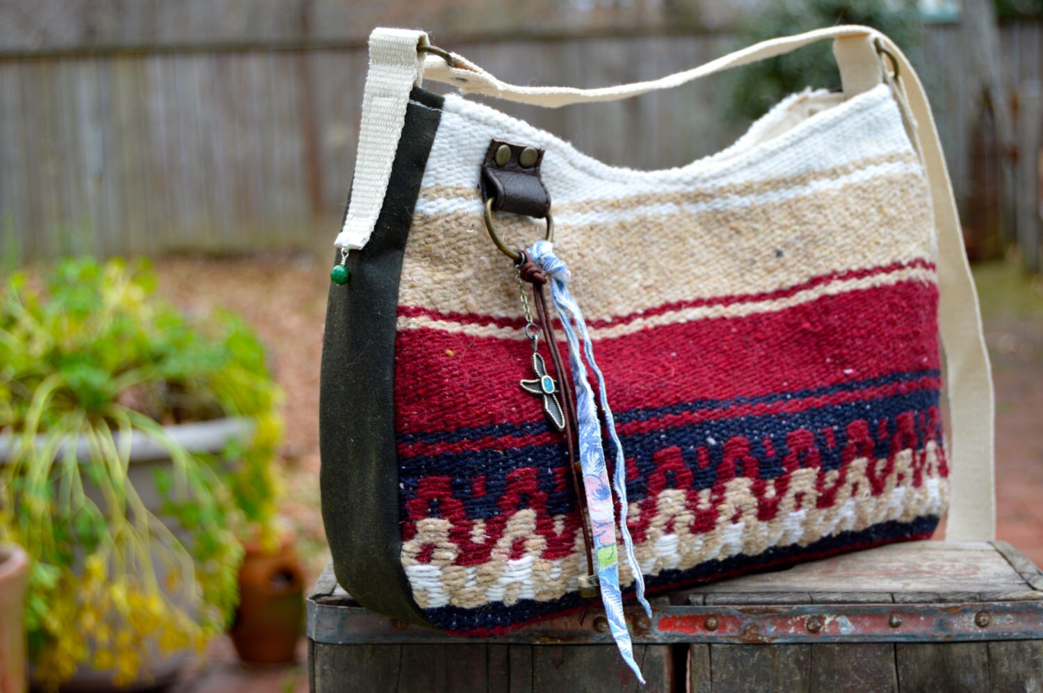 Vintage Horse Blanket Bag /Purse Navajo Blanket