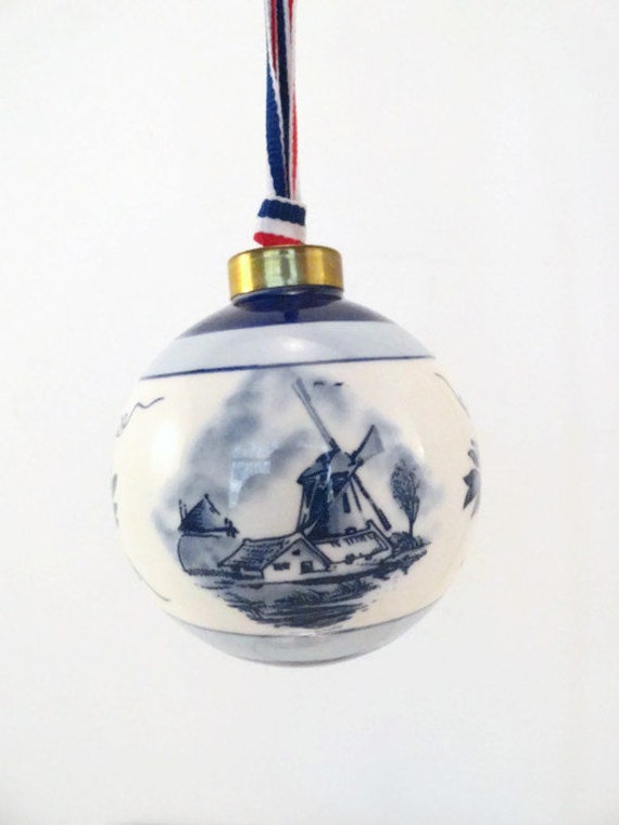 vintage blue and white delft dutch christmas ornament vintage vintage blue and white delft dutch christmas ornament vintage