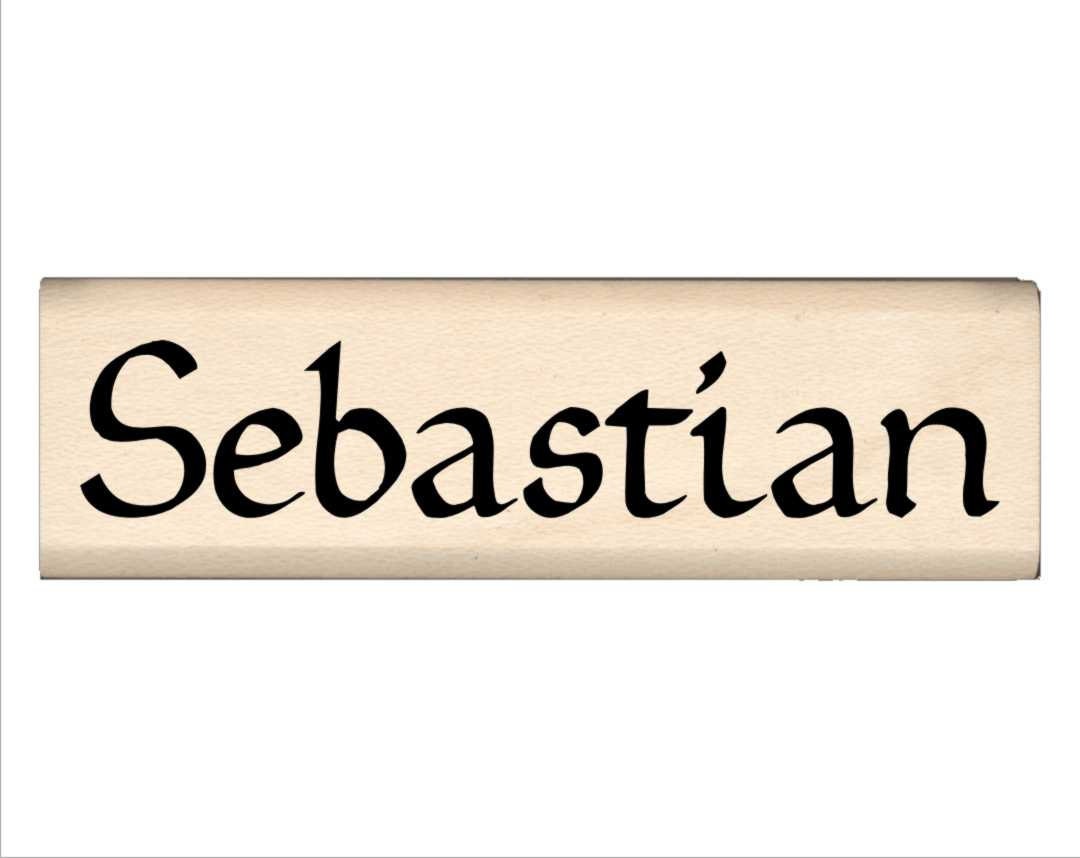 Name Rubber Stamp for Kids Sebastian