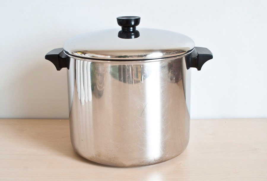 Revere Ware 8 Quart TriPly Disc Bottom Soup Pot Revereware
