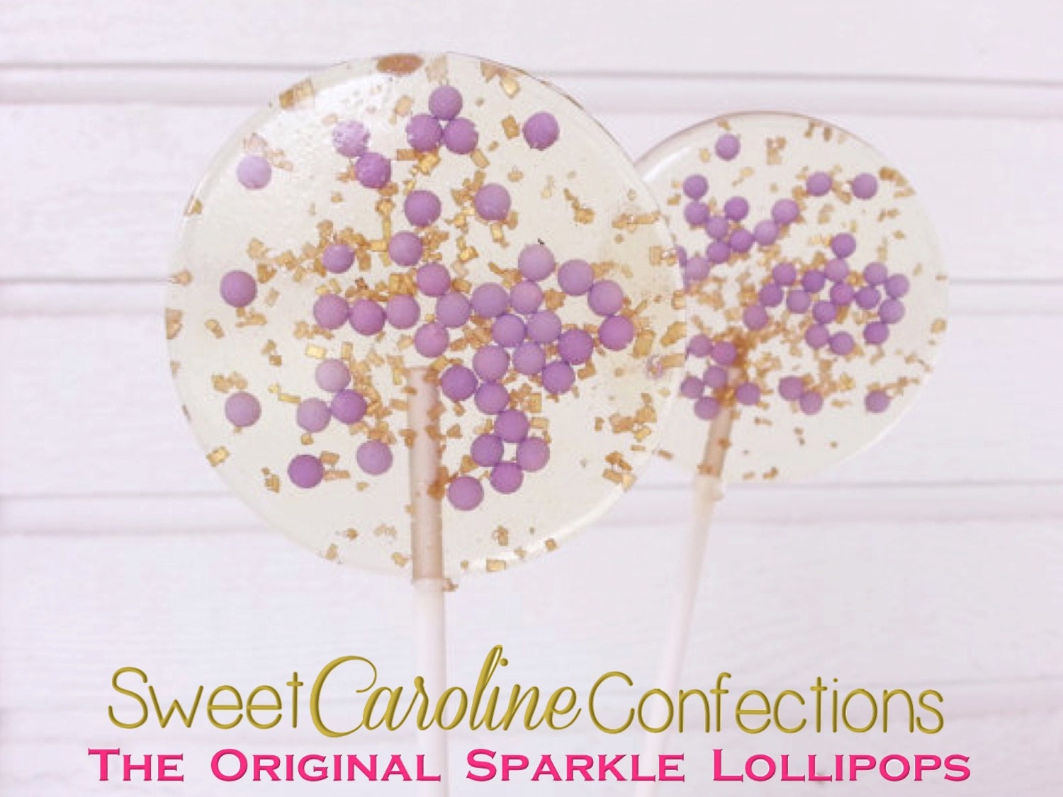 Purple and Gold Wedding Favors Candy Favors Hard Candy