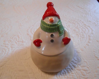 Snowman cookie jar | Etsy