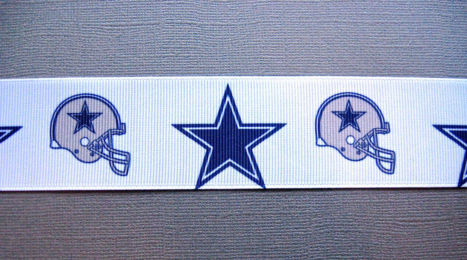 DALLAS COWBOYS 1.5 Grosgrain Logo Ribbon 3-Yard