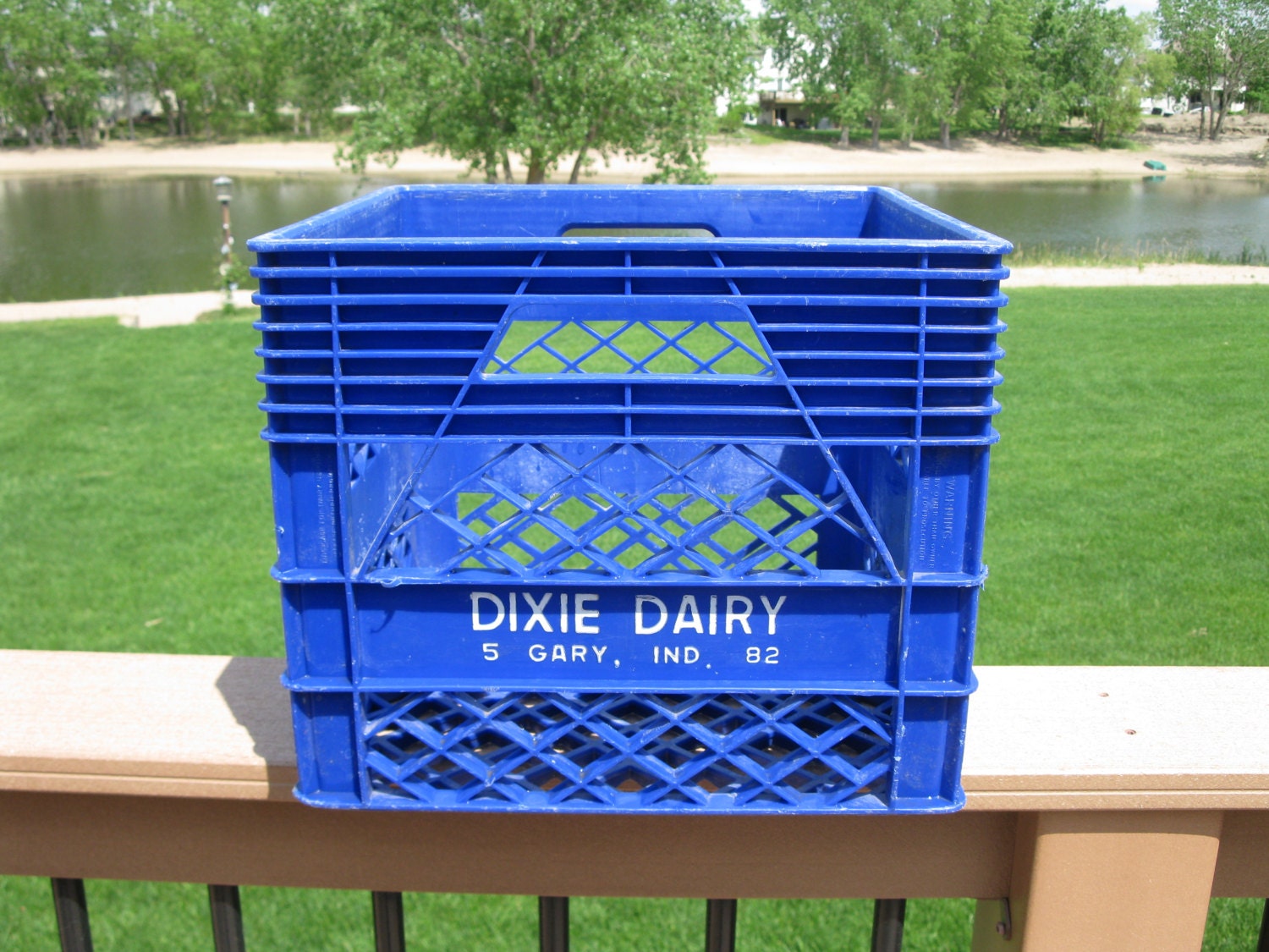 Plastic Milk Crate DIXIE Dairy Gary Indiana BABY by oakiesclaptrap