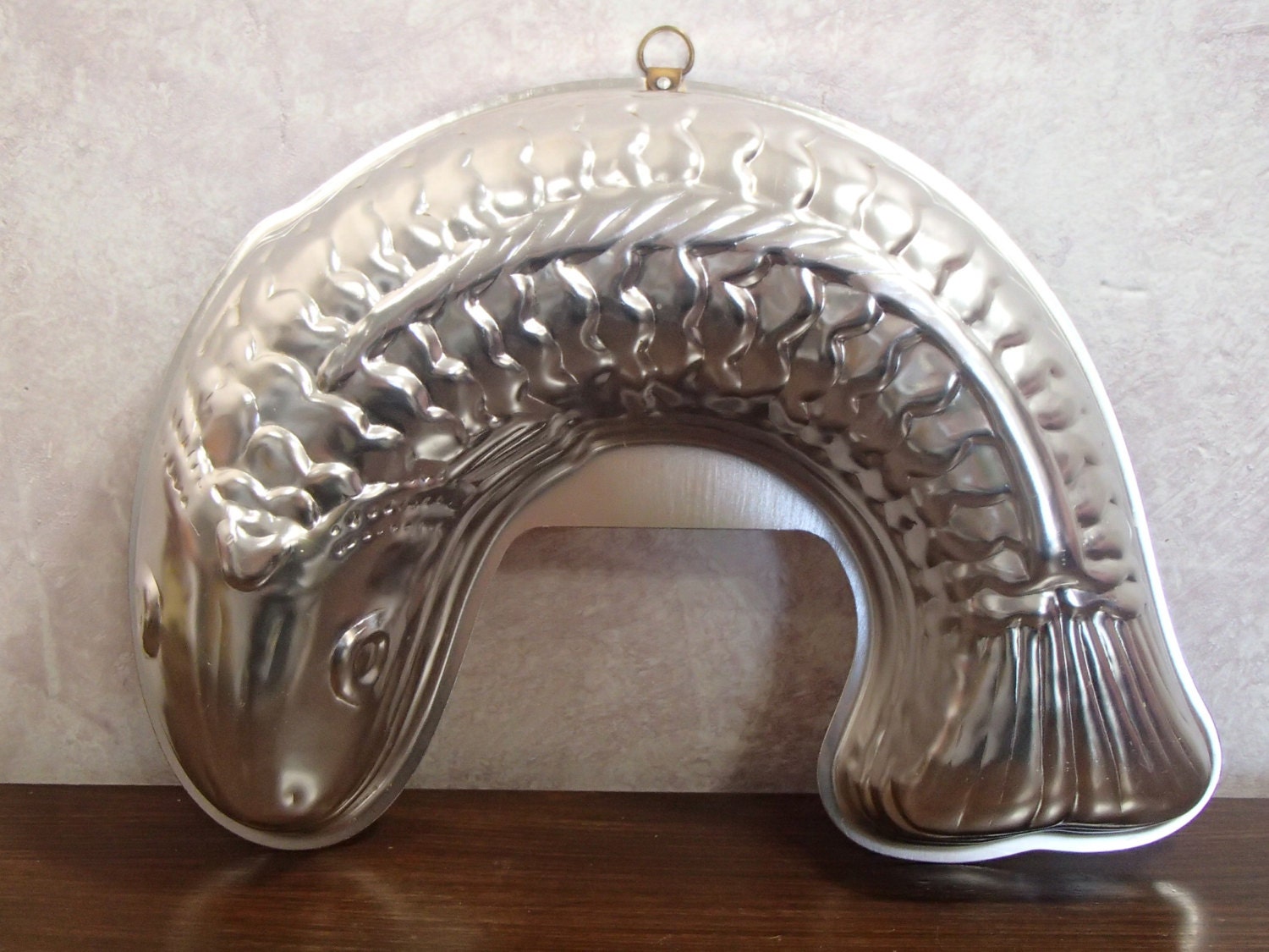 Large Silver Jello Fish Mold 20 Long Nose to Tail