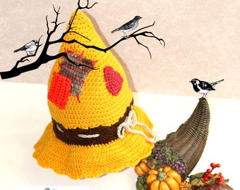 Halloween Scarecrow Hat