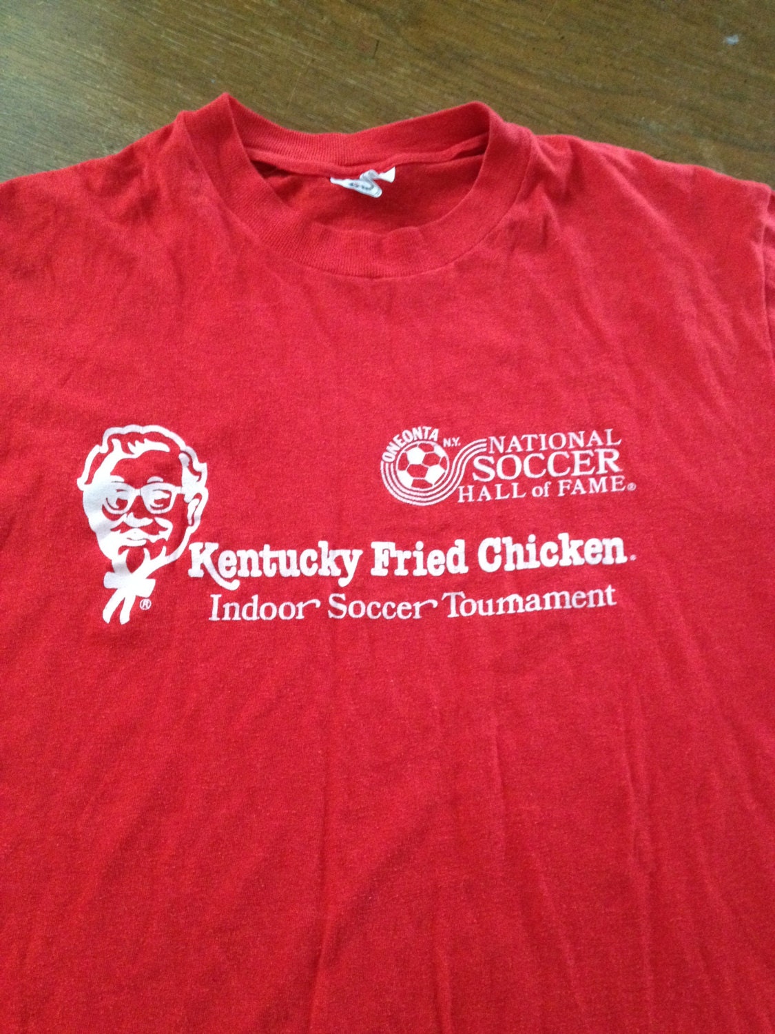 Vintage retro 80s KFC Soccer shirt jersey uniform by VintageCuse