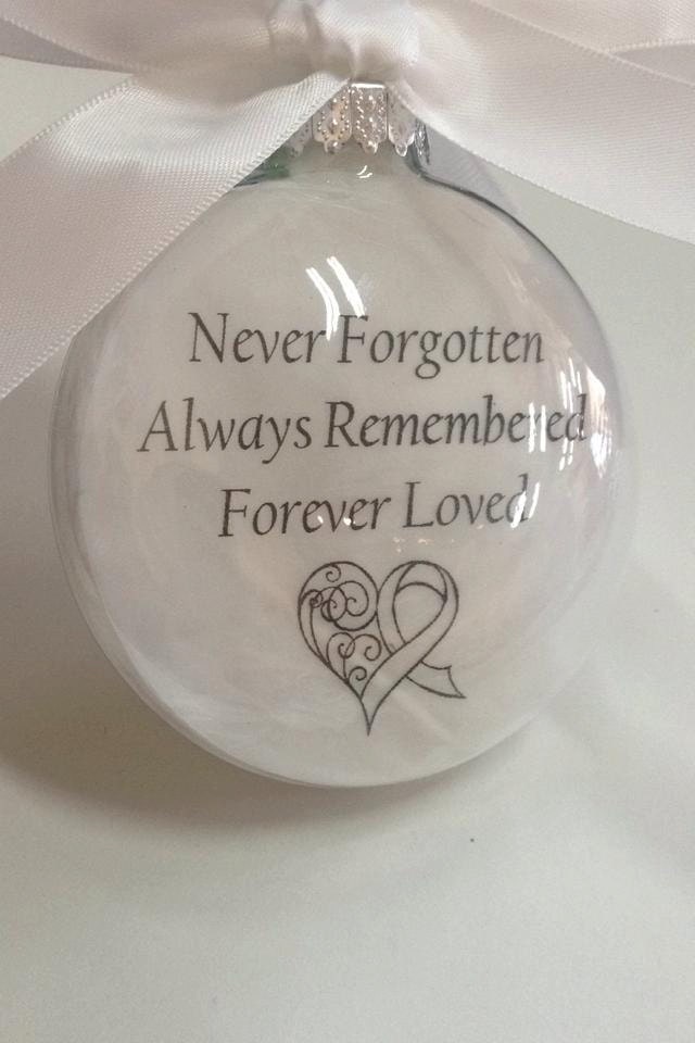 In Memory Ornament Never Always Remembered