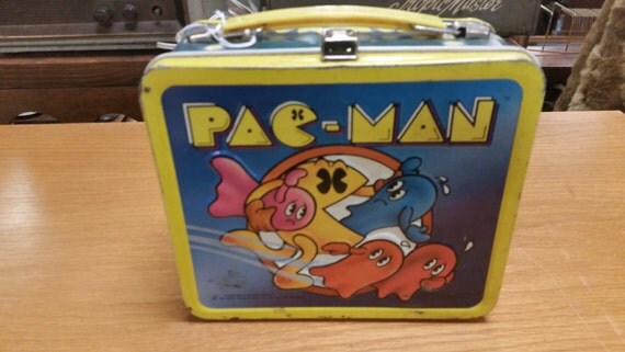 Pac-Man Metal Aladdin Lunch Box 1980