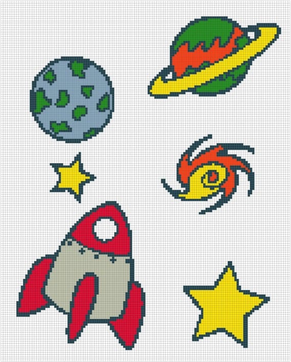 crochet-graph-chart-pattern-space-ship-outer-space-rocket-baby-boy-blanket-from-apieceofcrochet