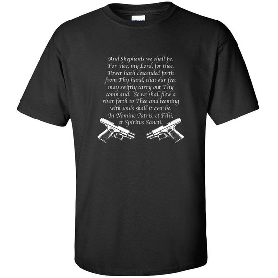 boondock saints prayer t shirt