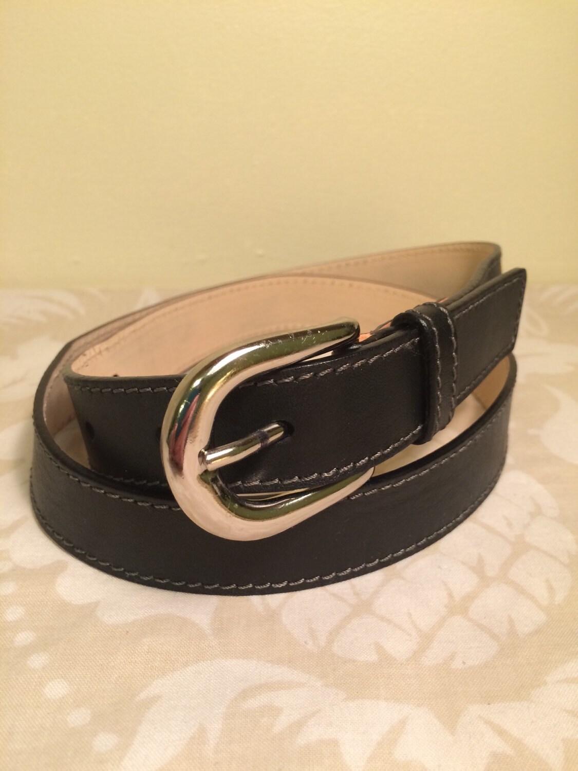 TALBOTS Vintage 90’s Womens Leather Belt Made in Italy Haute Juice