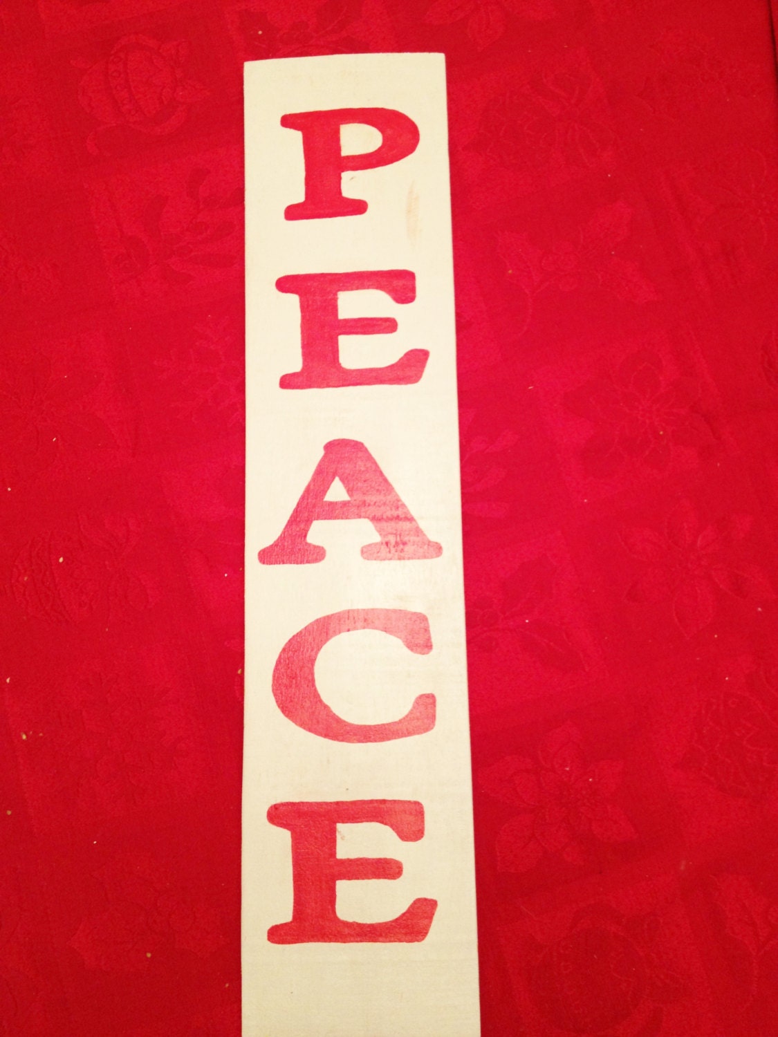 Wood Pallet Sign " Peace " Christmas sign is Hand Painted