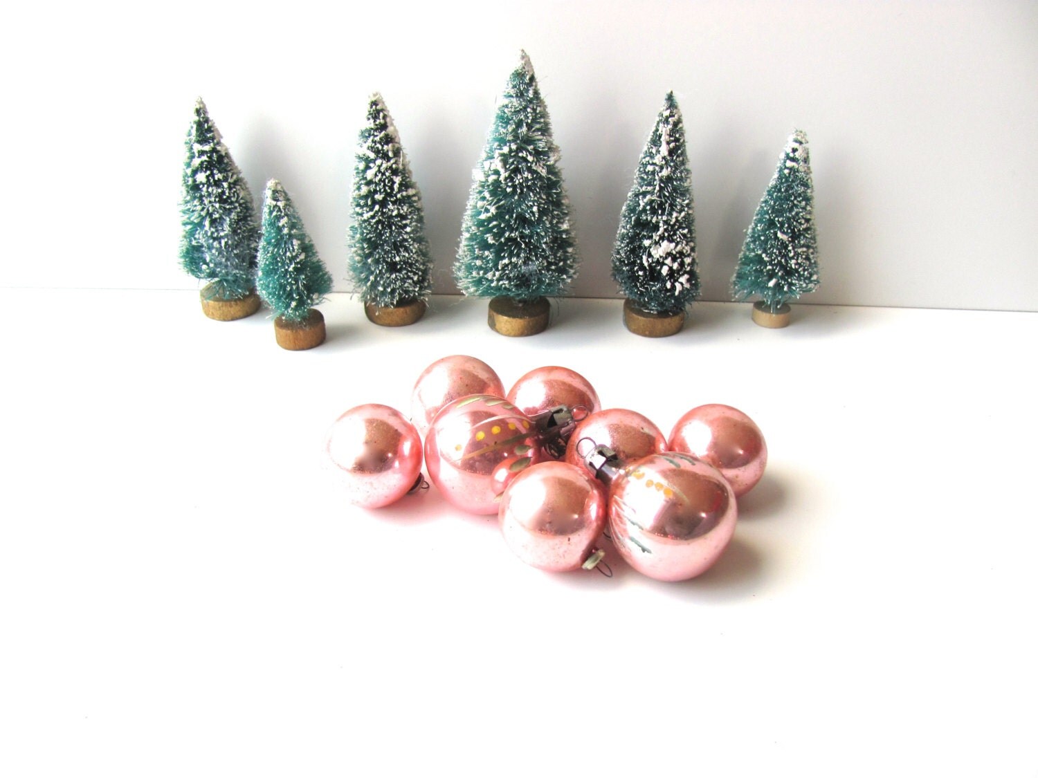 vintage christmas tree ornaments pink christmas by vintivity vintage christmas tree ornaments pink christmas by vintivity