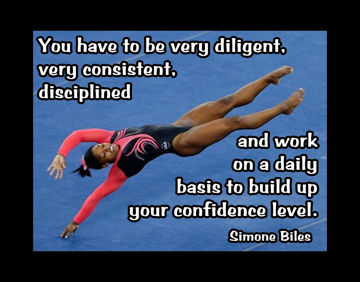 Gymnastics Poster Simone Biles Gymnast Photo by ArleyArtEmporium