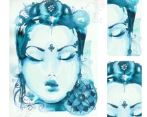 Quan <b>Yin (Kwan</b> Yin) ~ Goddess of Compassion and Mercy - Fine Art print - il_214x170.661278197_hdhg