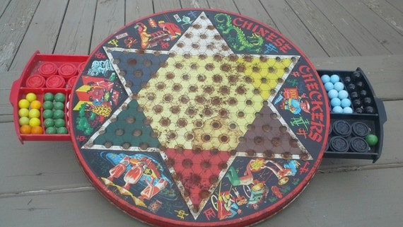 Vintage Chinese Checkers Gamekeyclever