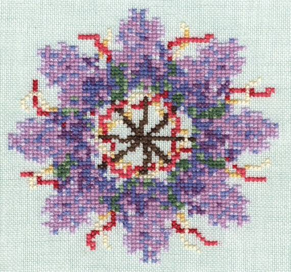 PDF counted cross stitch CHART, Mayday Lilacs cxp0401 from CTHdesign on