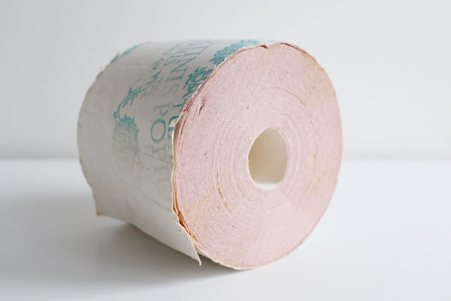 Vintage Soviet Toilet Paper Roll, New Old Stock, Vintage Home Supply, Pink WC Paper, USSR era