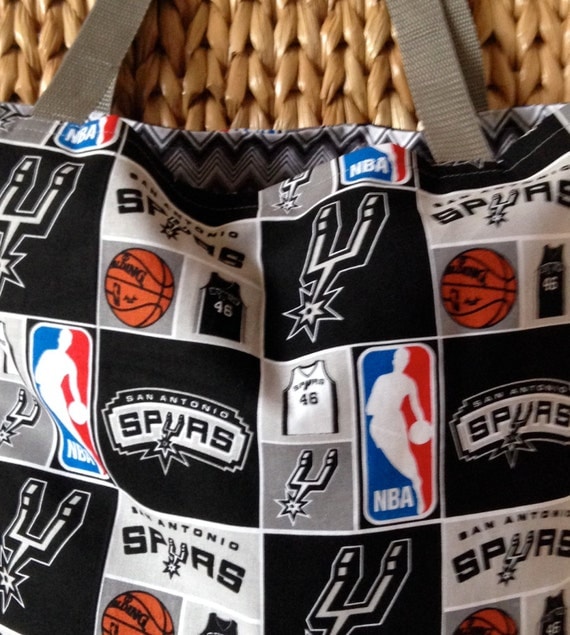 San Antonio Spurs Tote Bag Custom Purse Basketball Shopping