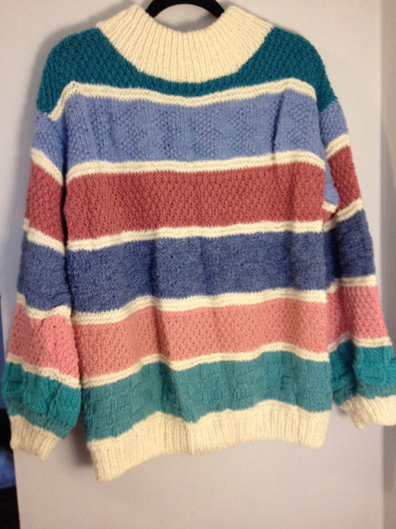80's Vintage Big Baggy Homemade Sweater by EpicWear on Etsy
