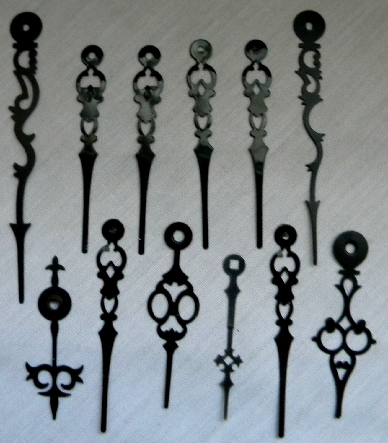 12 Fancy Vintage Clock Hands Steampunk Altered Art