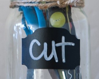 Plaque Reusable Chalk Labels - Chalkboard Stickers to Organize Personalize Entertain - Simply Remarkable LIGHT