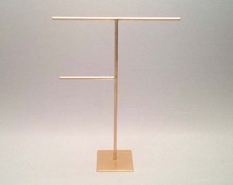 Jewelry Holder Gold, Gold Jewelry Display, Gold Jewelry Stand, Gold Necklace Display, Gold Necklace Display, Gold Earring Display 042