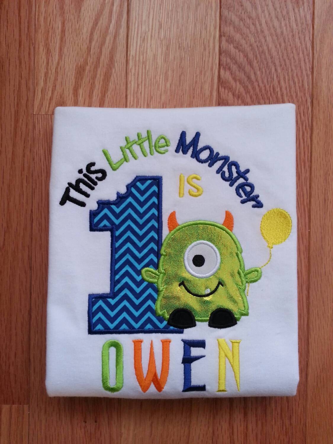 1st birthday monster shirt