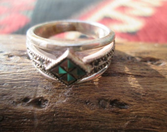 Marcasite and Sterling Silver Ring Size 5