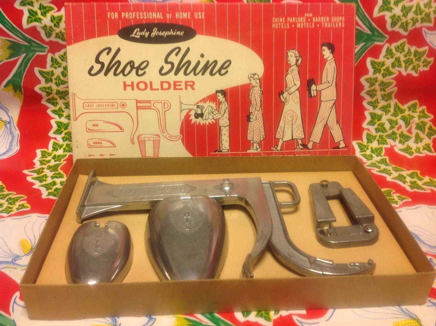 Vintage Lady Josephine Shoe Shine Holder