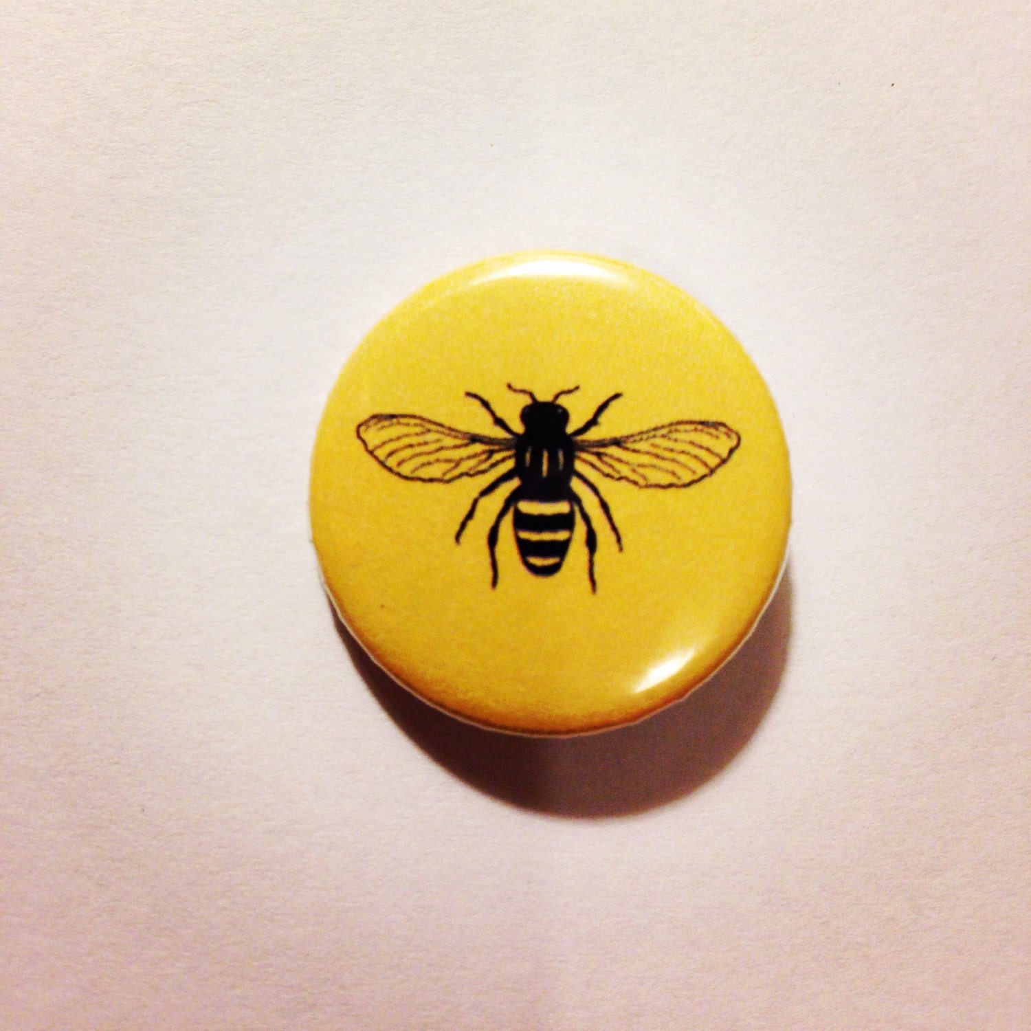 Manchester Worker Bee pin button badge by TheManchesterBee